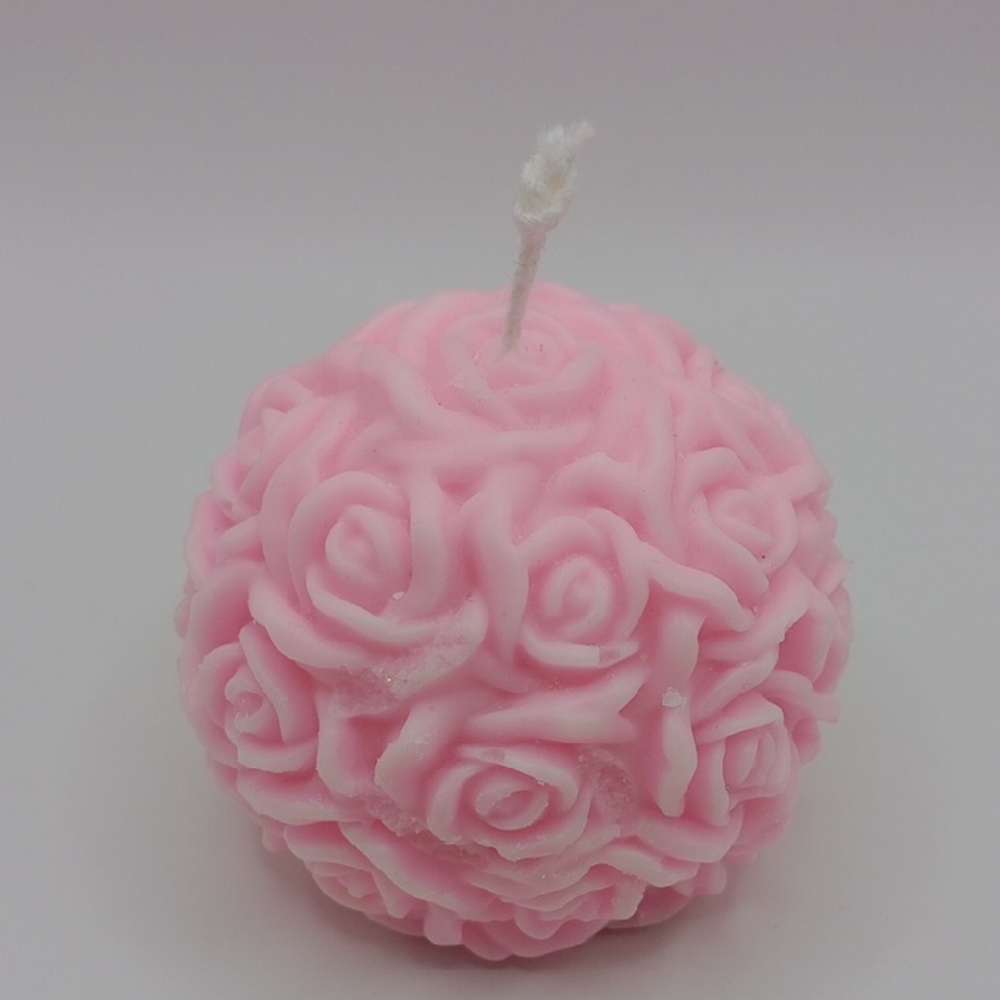 Soft Pink Rose Accent Candles